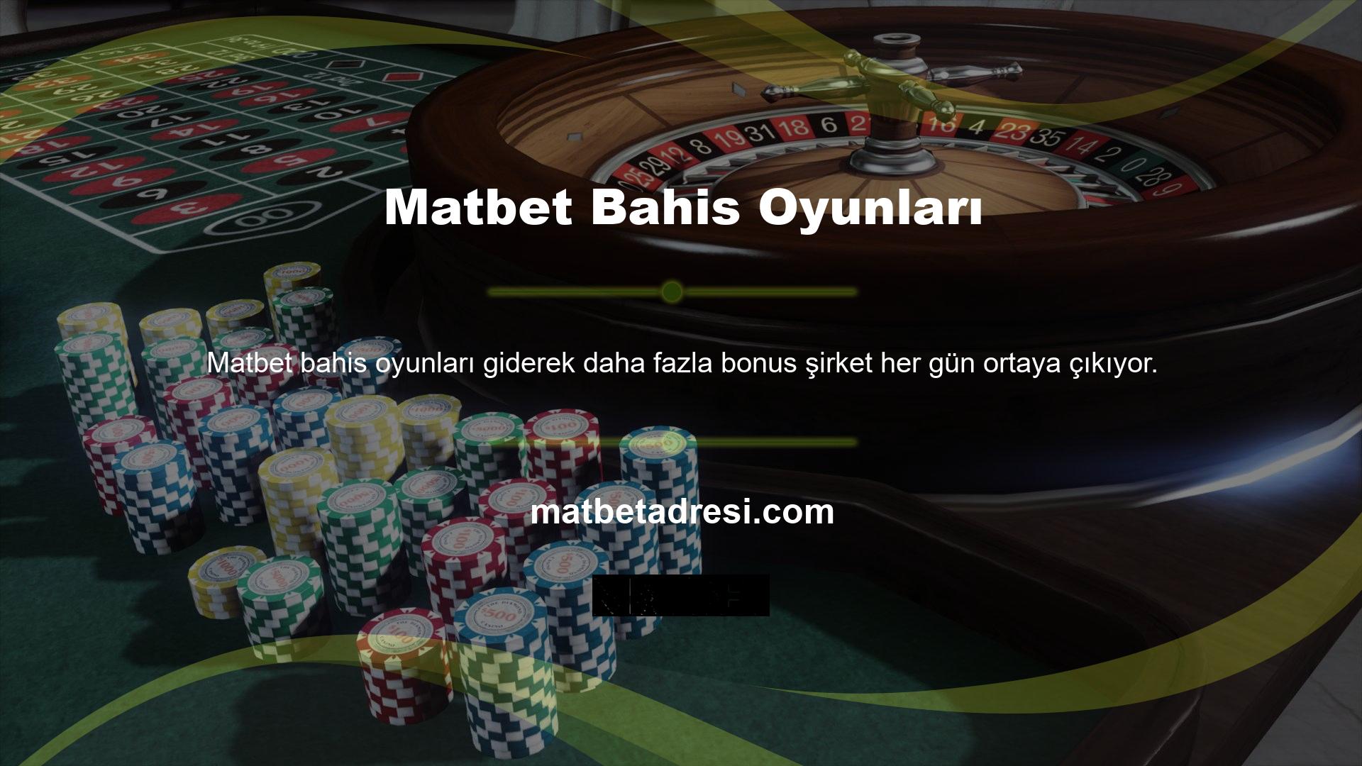 Site ayrıca bingo sunmaktadır