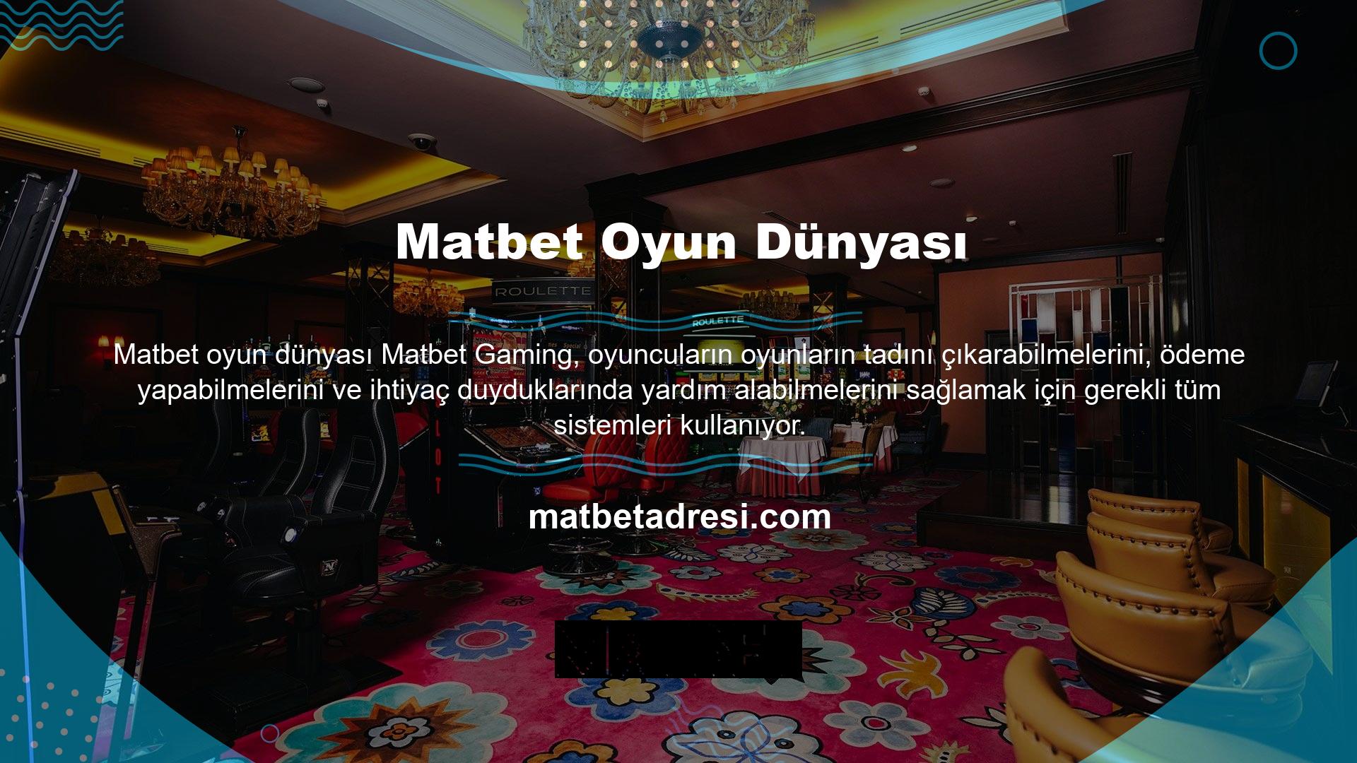 Kesintisiz hizmet seçenekleri arasında oyun sırasında ani kesintiler olmadan ödeme işlemlerinin hızla tamamlanması Matbet oyun sitesini uluslararası pazarda önemli bir pozisyon haline getirdi