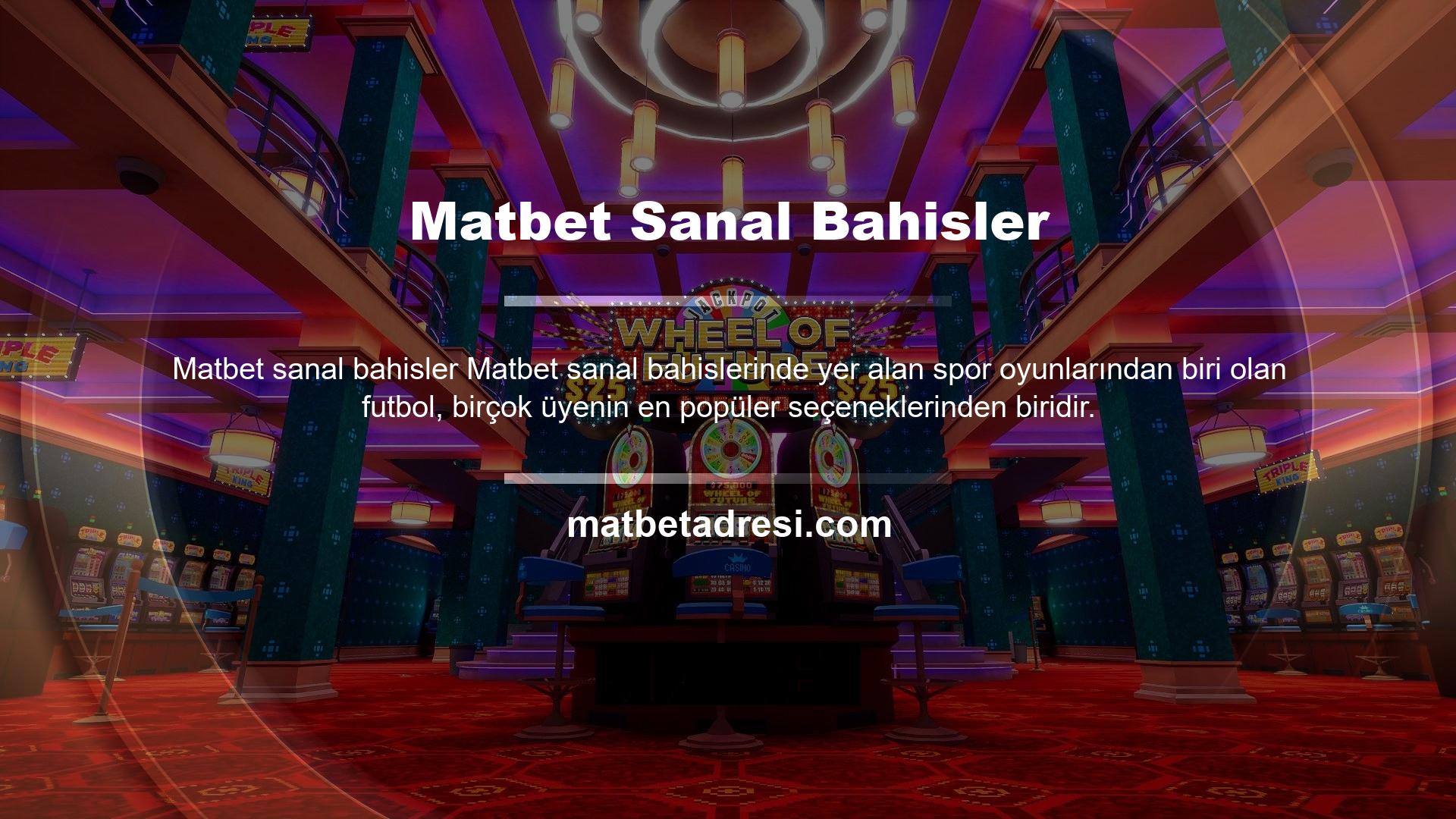 Canlı bahislerde spor oyunlarına oldukça yüksek bahis oranları sunan Matbet sitesi, her üyenin çok iyi getiri elde etmesine yardımcı olur